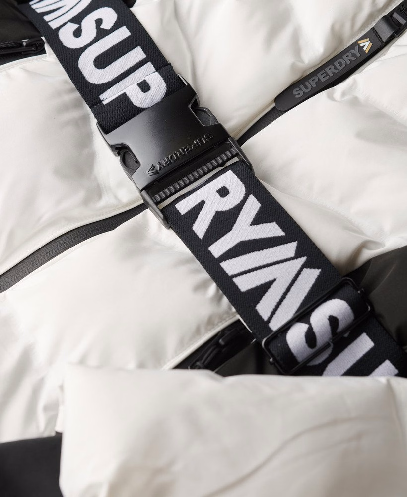 Luxe ski-jas met riem en vulling
