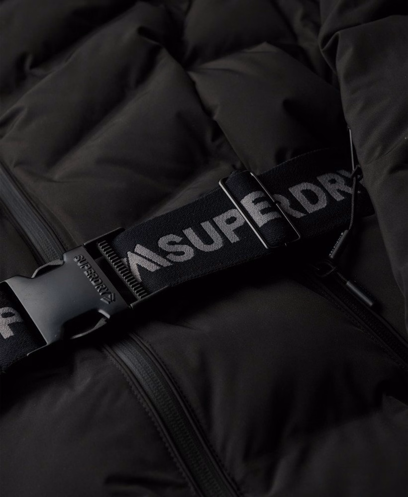 Luxe ski-jas met riem en vulling