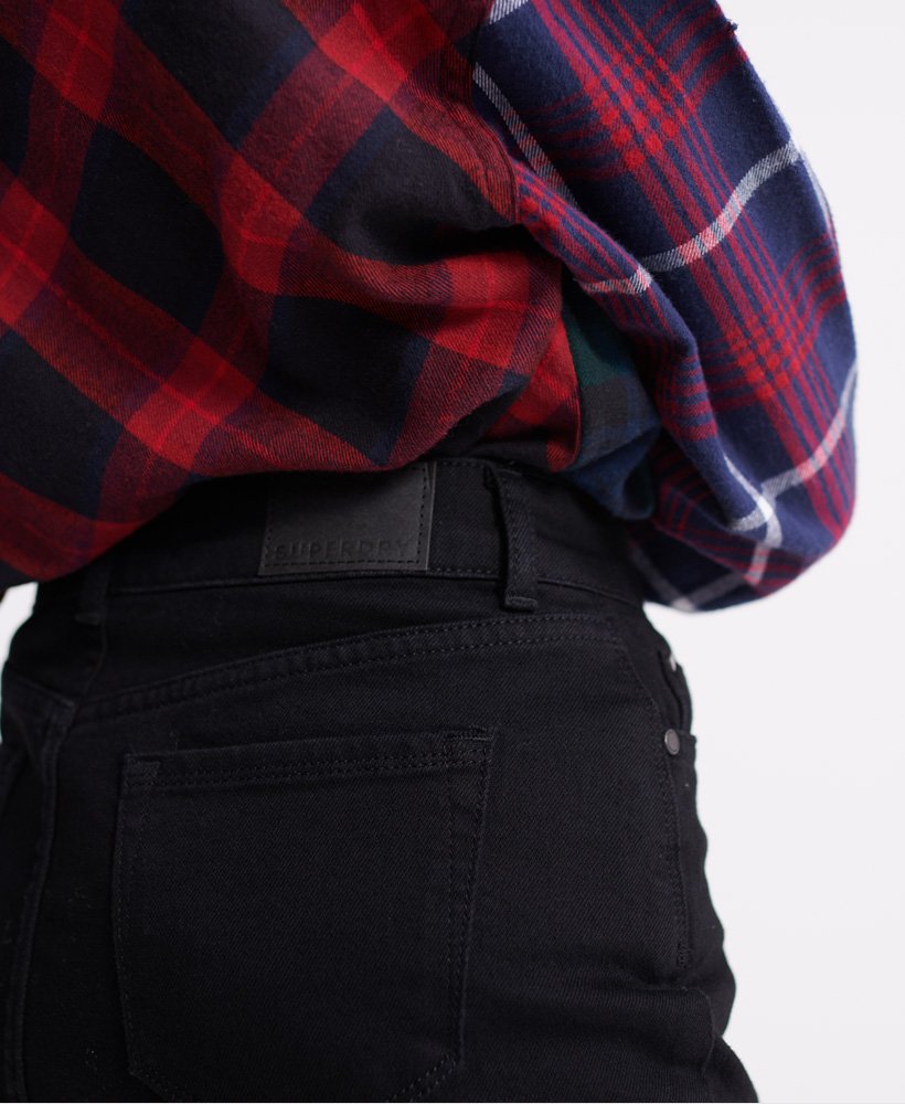 zwarte denim minirok