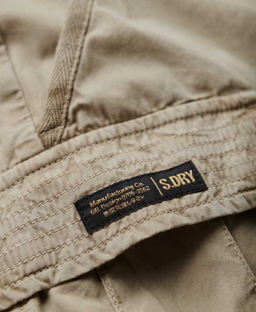 utility parachute skirt in stone wash taupe brown
