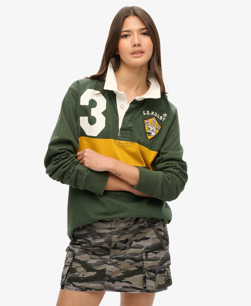 utility parachute skirt in wave tiger camo