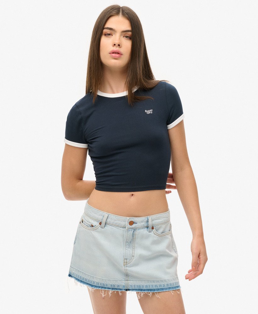 denim minirok in phoenix lichtblauw