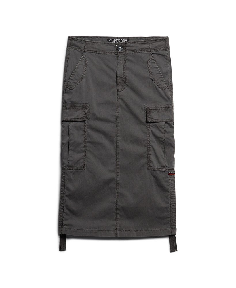 cargo midi rok in asfaltgrijs