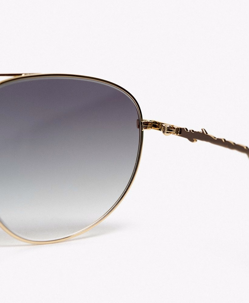 Aviator zonnebril met glazen met kleurverloop