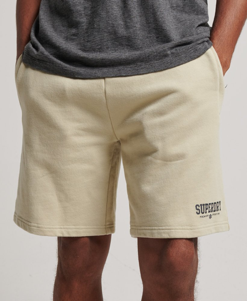 core sport shorts in pelican beige