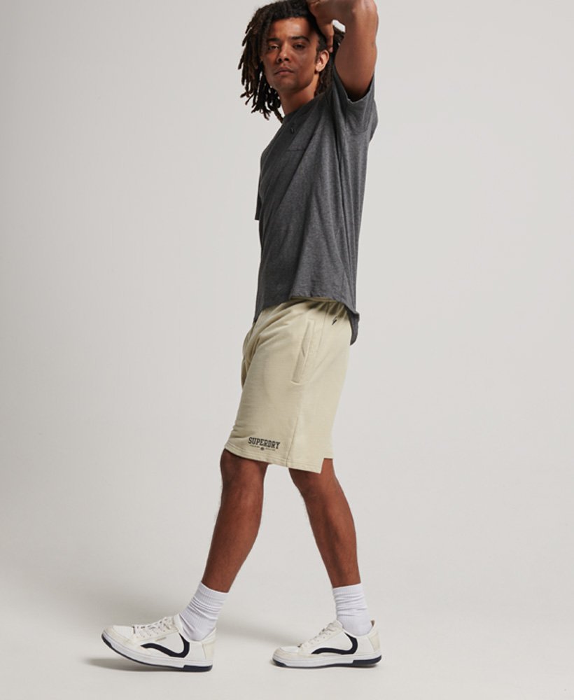 core sport shorts in pelican beige