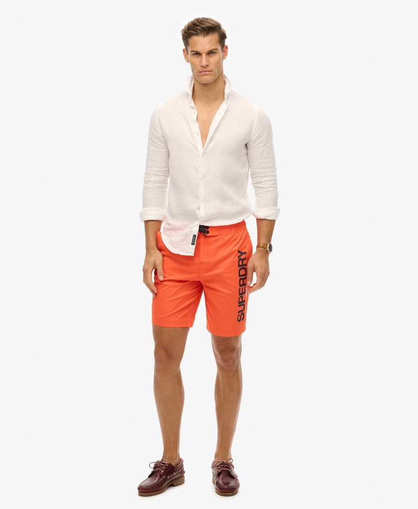 sportkleding gerecyclede boardshorts in oranje