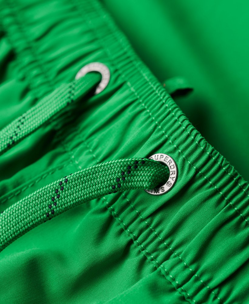 gerecyclede polo zwemshorts van 43 cm in de kleur drop kick green.