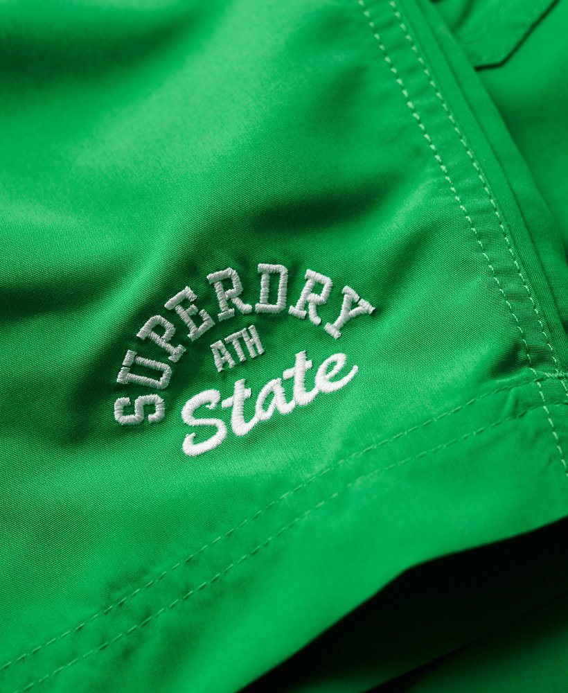 gerecyclede polo zwemshorts van 43 cm in de kleur drop kick green.