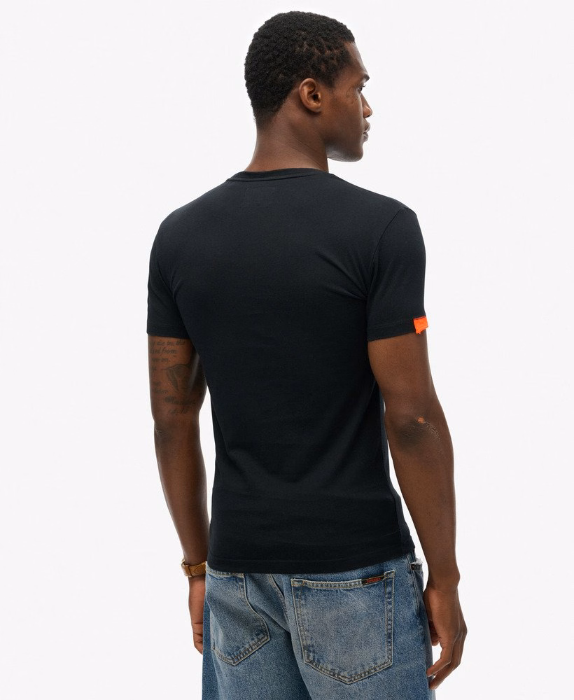 Vintage T-shirt met V-hals en borduurwerk van Orange Label