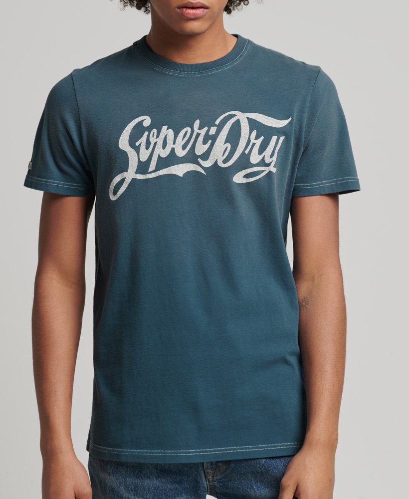limited edition vintage 04 rework classic t-shirt in blue bottle
