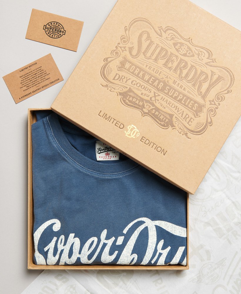 limited edition vintage 04 rework classic t-shirt in blue bottle