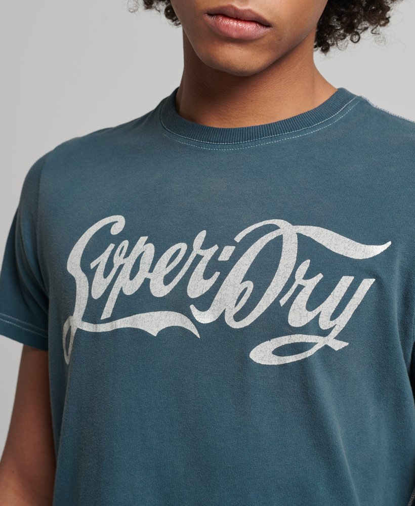 limited edition vintage 04 rework classic t-shirt in blue bottle