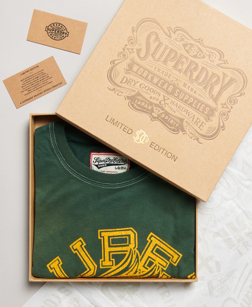 limited edition vintage 06 rework classic t-shirt in emaillegroen