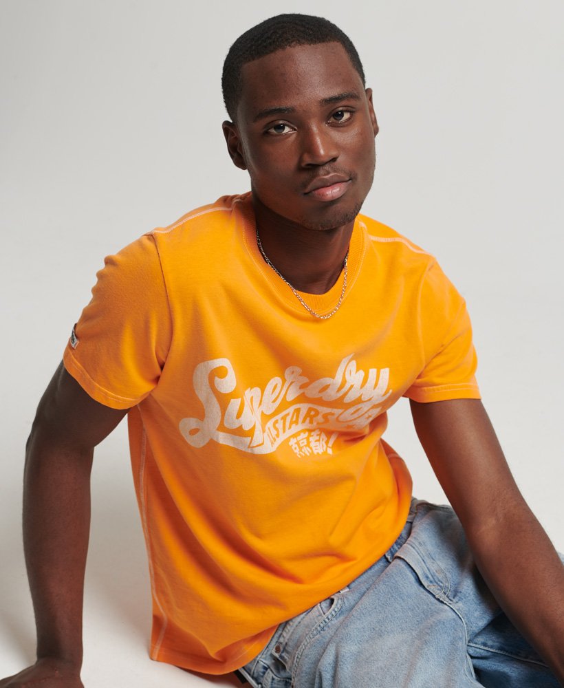 limited edition vintage 04 rework classic t-shirt in jaffa orange