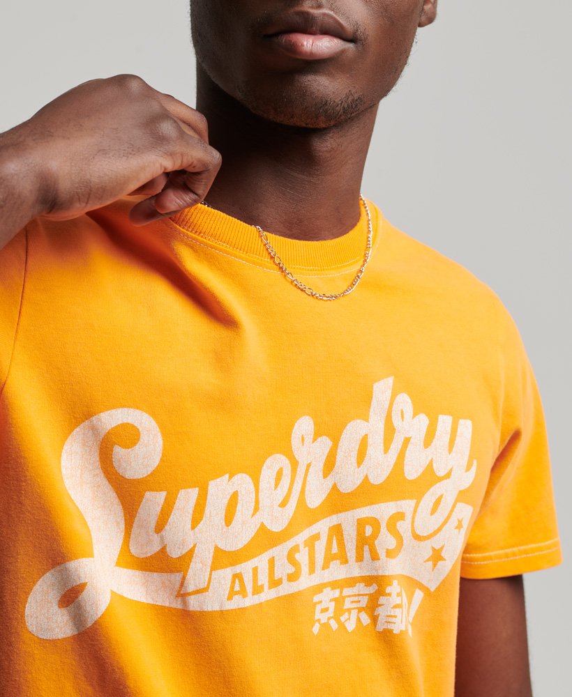 limited edition vintage 04 rework classic t-shirt in jaffa orange