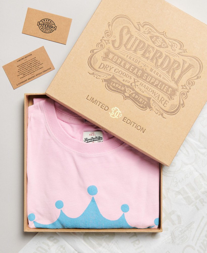limited edition vintage 04 rework classic t-shirt in imperial pink