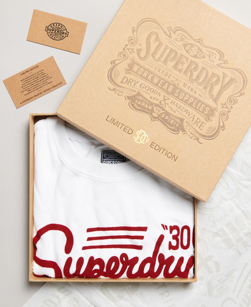 limited edition vintage 08 rework classic t-shirt in winter whitebordeaux