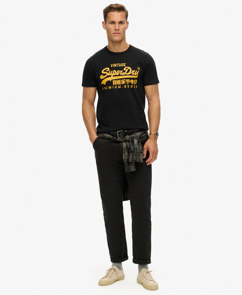 vintage logo heritage t-shirt in zwart