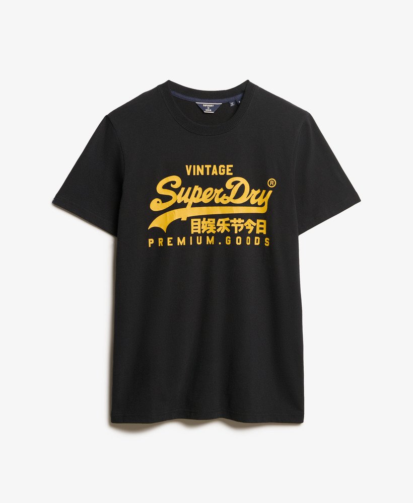 vintage logo heritage t-shirt in zwart