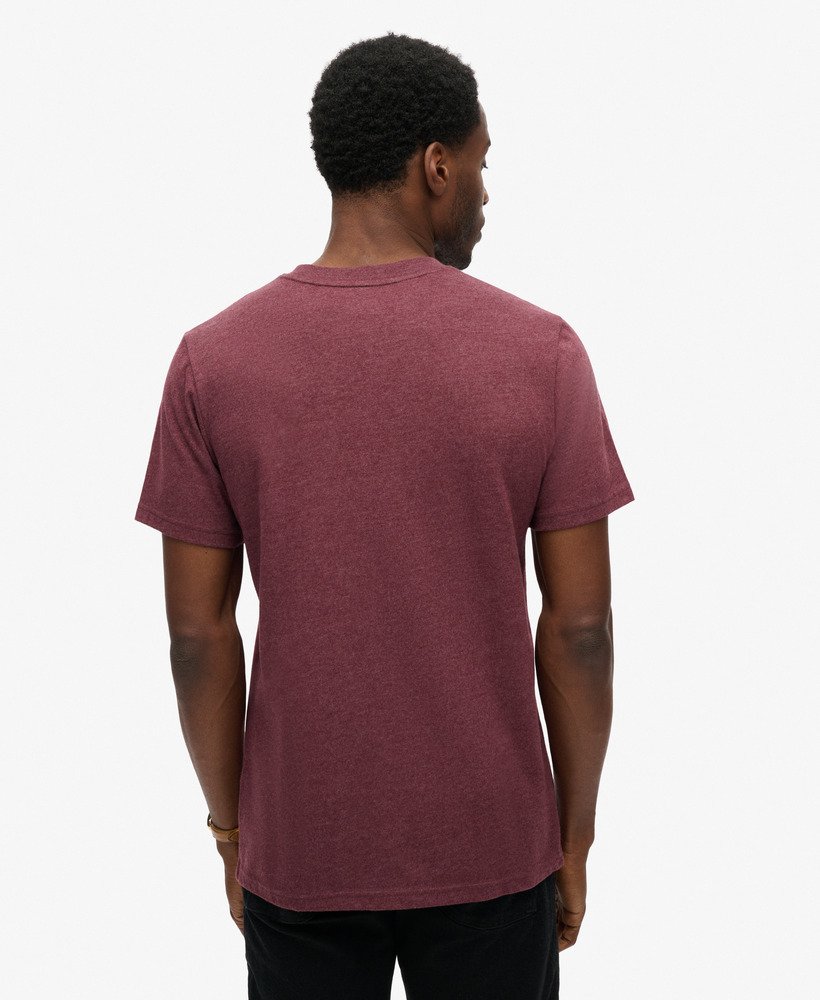 vintage college t-shirt in scriptstijl in port marl
