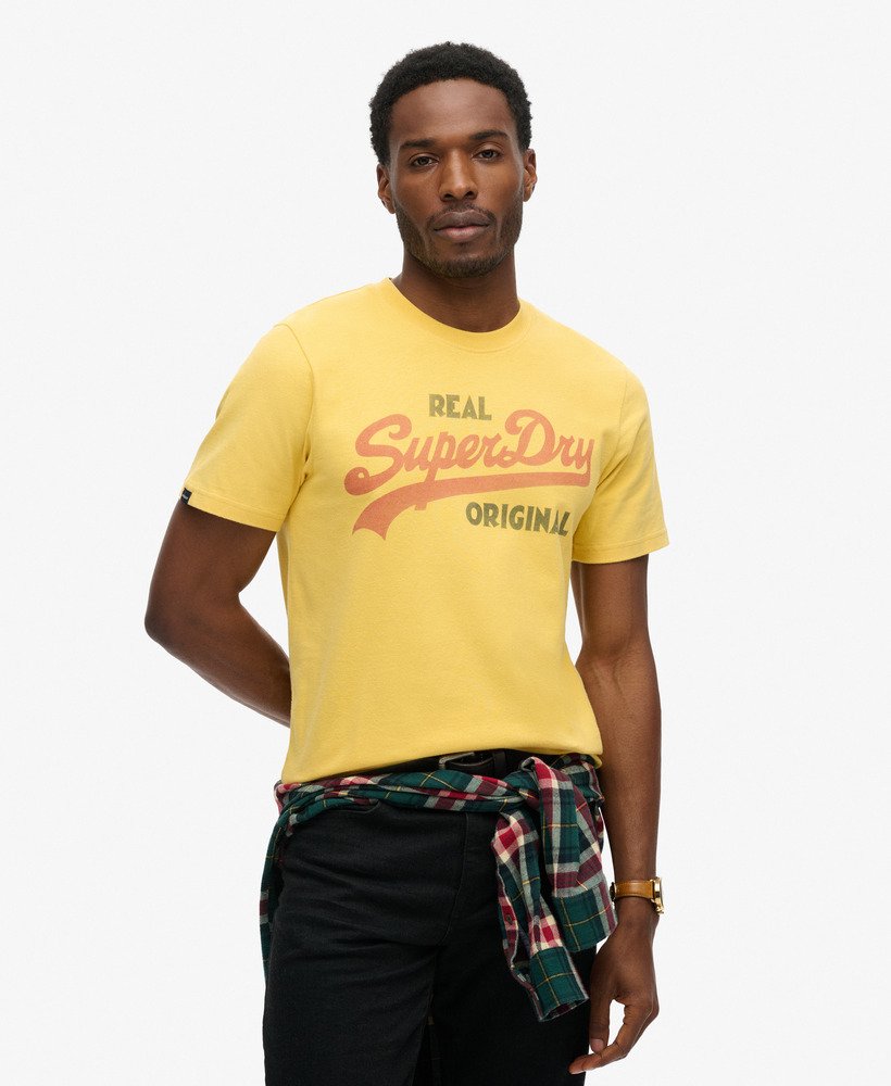 vintage logo frisdrank t-shirt in pigmentgeel