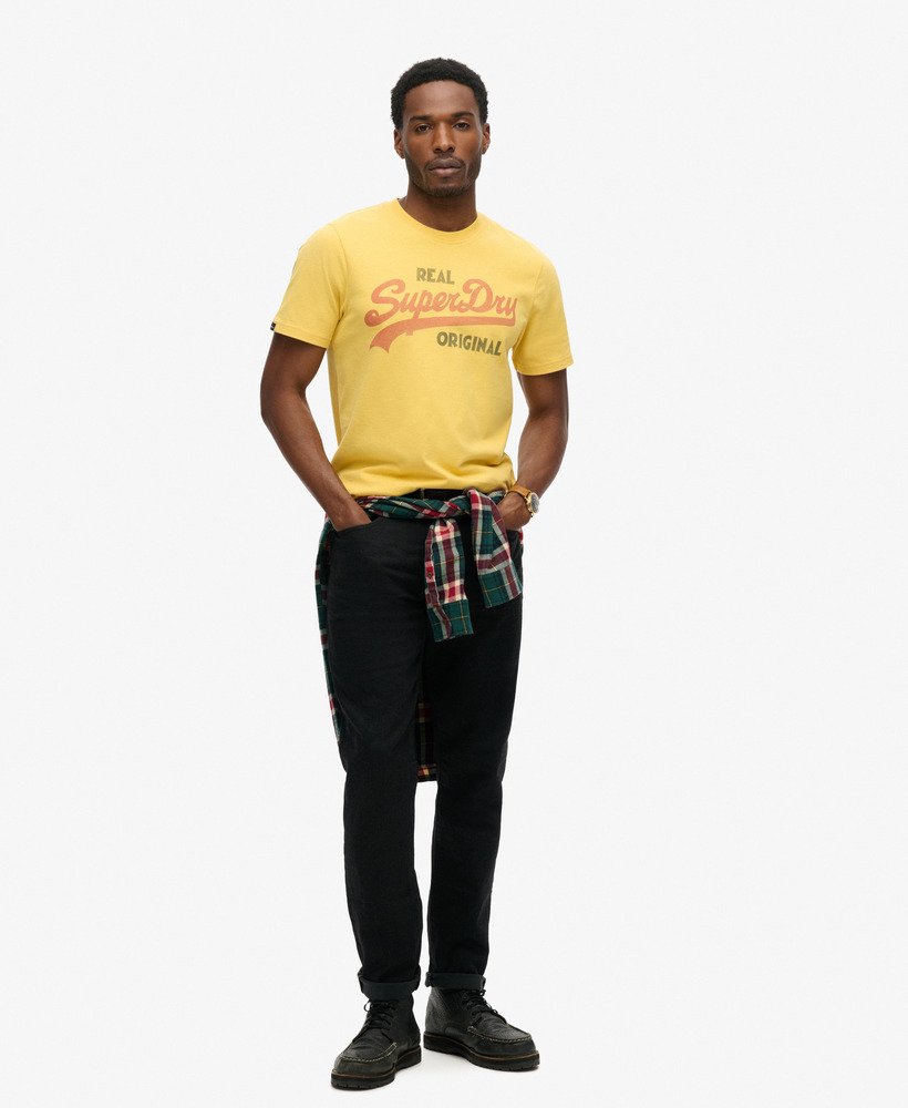 vintage logo frisdrank t-shirt in pigmentgeel