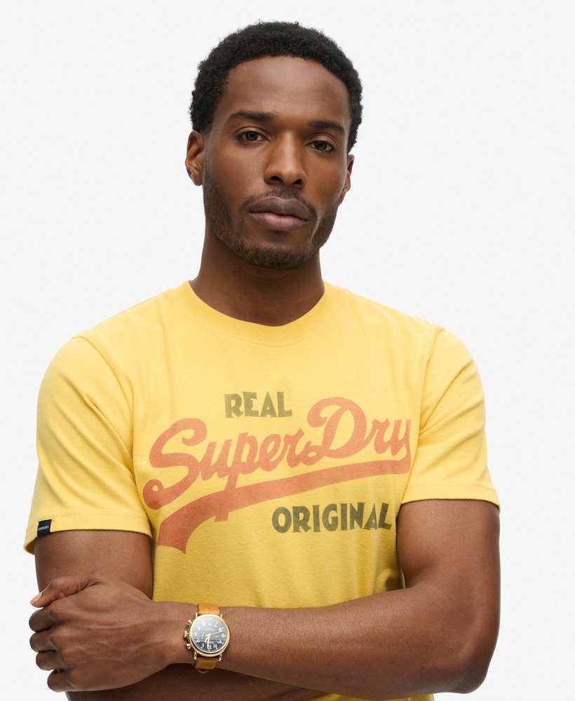 vintage logo frisdrank t-shirt in pigmentgeel