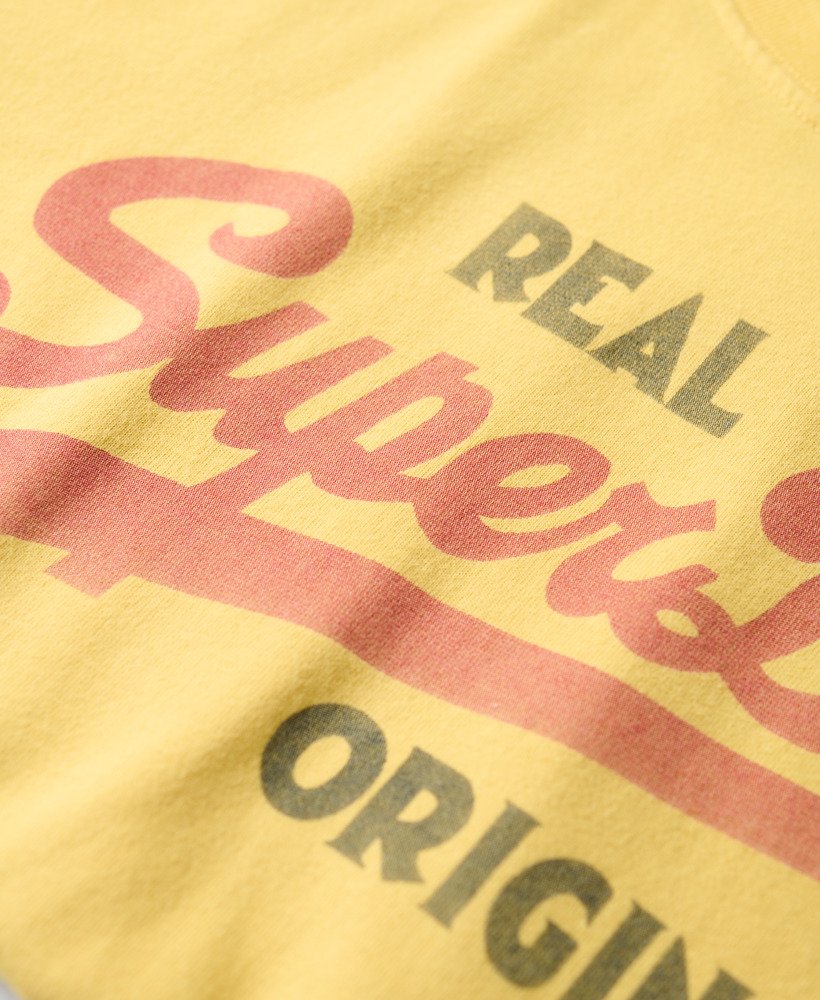 vintage logo frisdrank t-shirt in pigmentgeel
