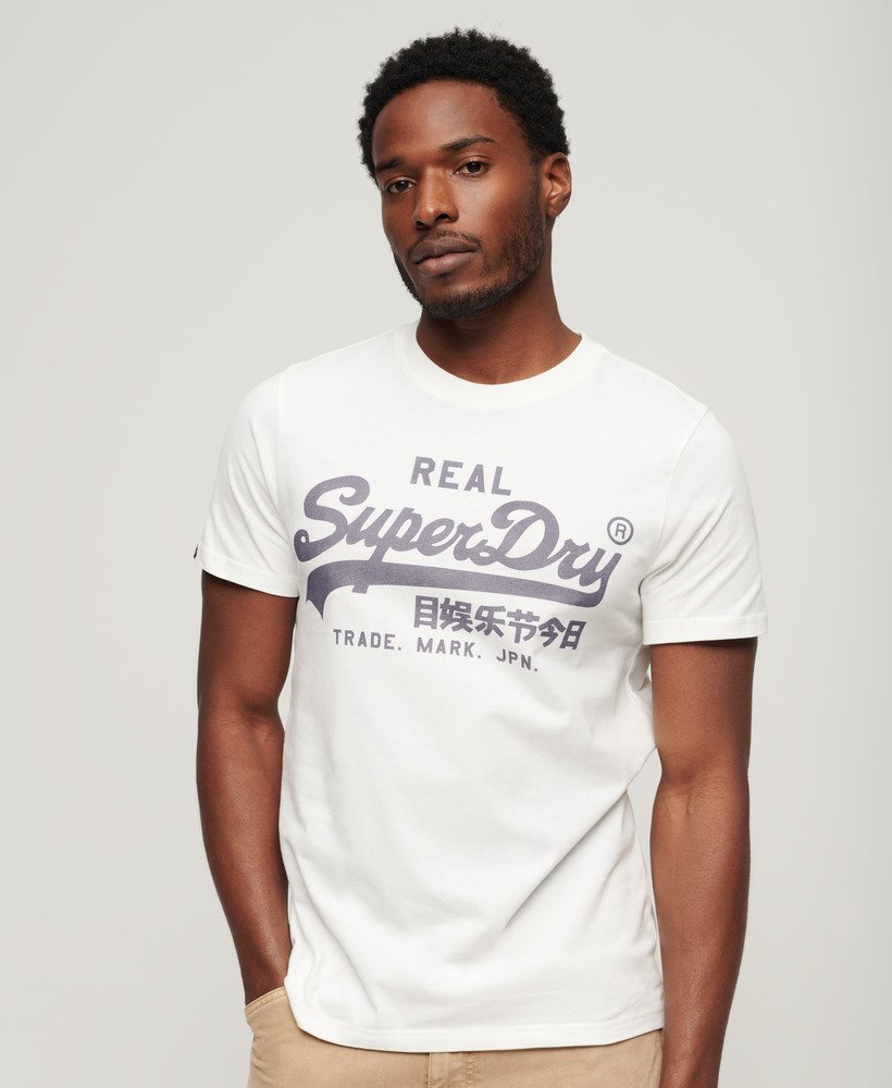 vintage logo t-shirt in ecru