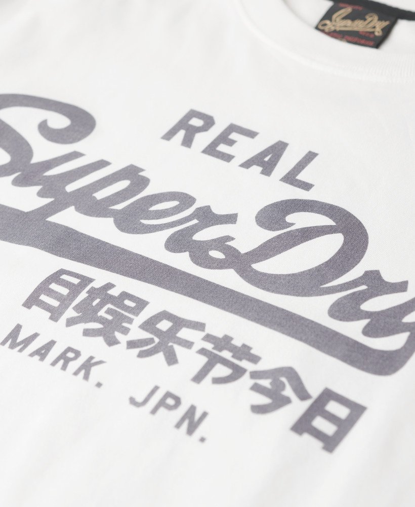 vintage logo t-shirt in ecru