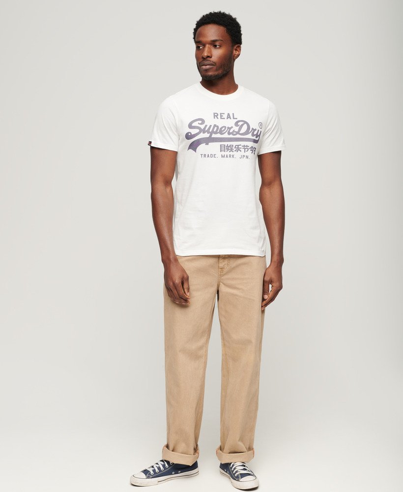 vintage logo t-shirt in ecru