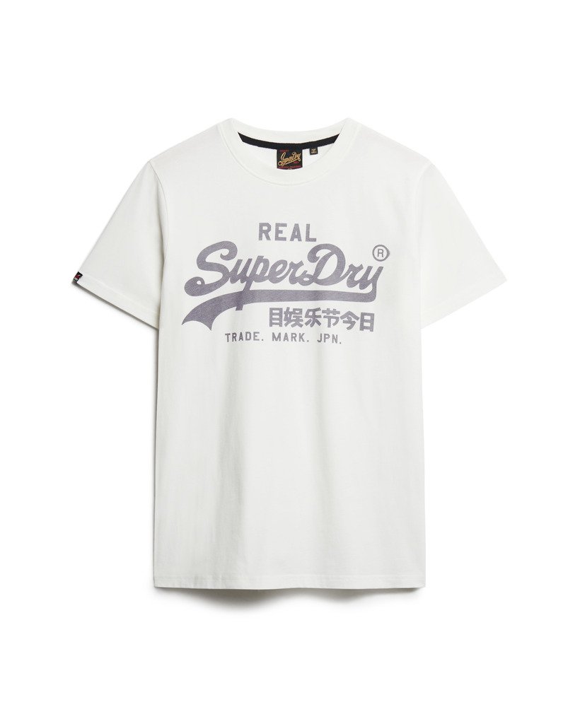 vintage logo t-shirt in ecru