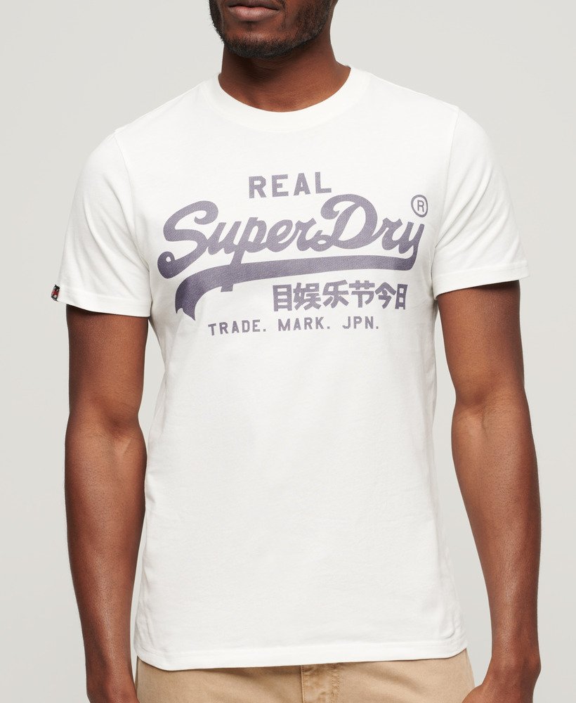 vintage logo t-shirt in ecru