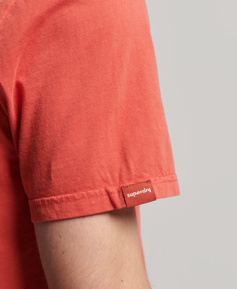 vintage logo neon t-shirt in amerikaans rood