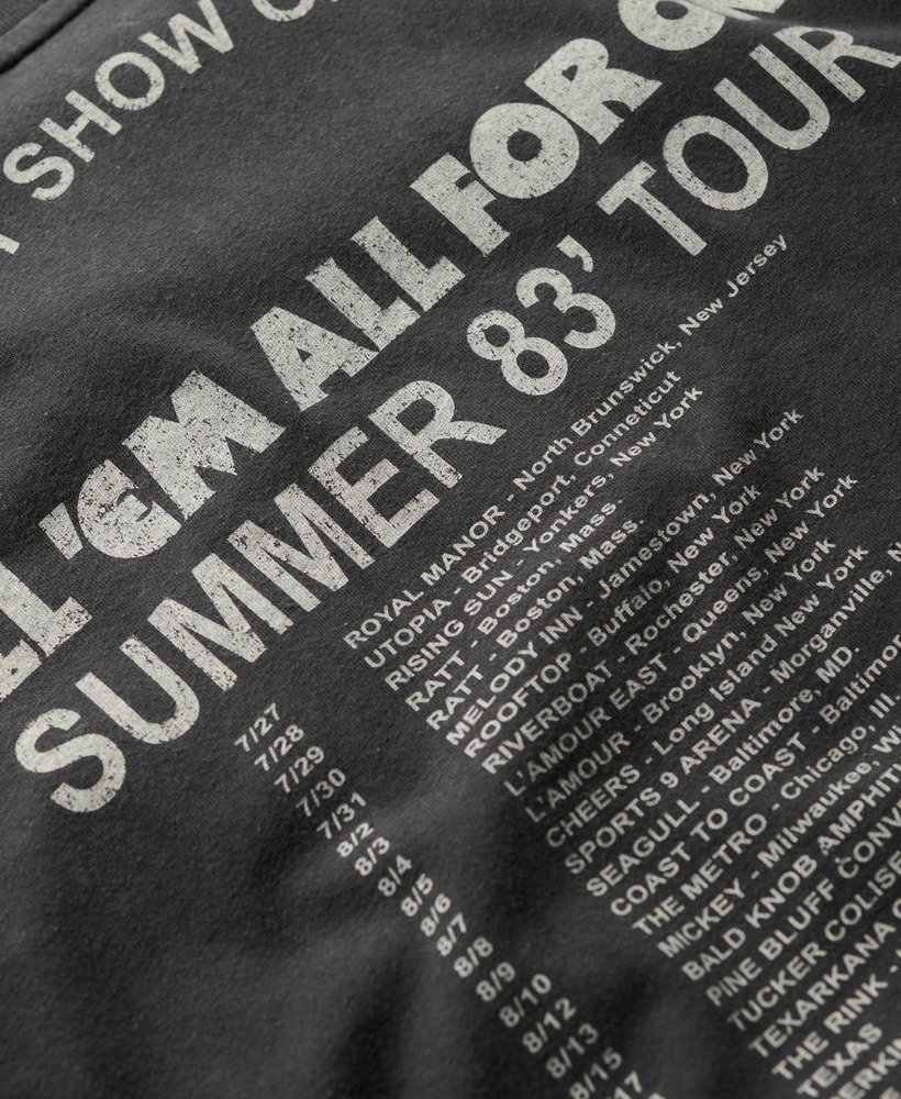 metallica x superdry limited edition band-t-shirt in mid merch black