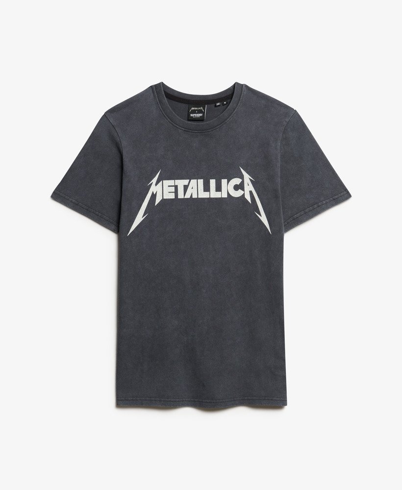 metallica x superdry limited edition band-t-shirt in mid merch black
