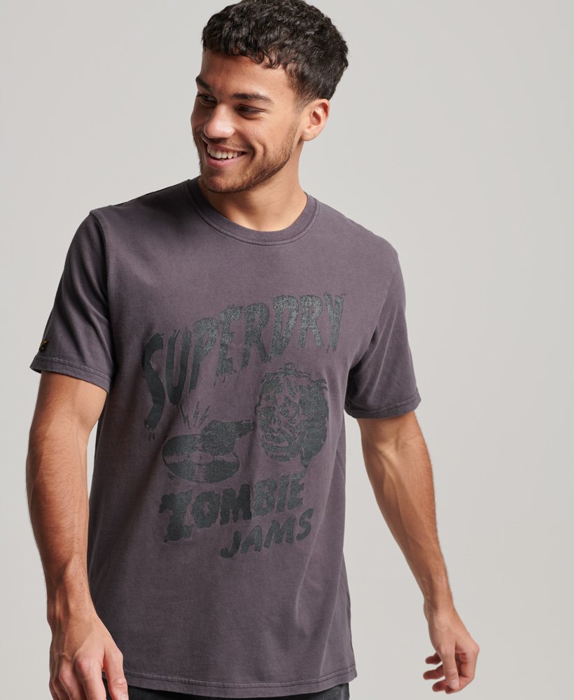 lo-fi flyer t-shirt in mid merch black
