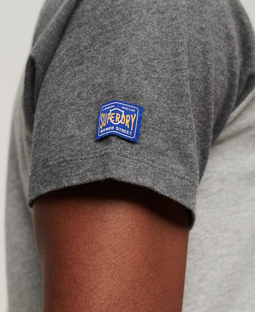 raglan t-shirt van biologisch katoen in grijs gemêleerdrijk antraciet gemêleerd