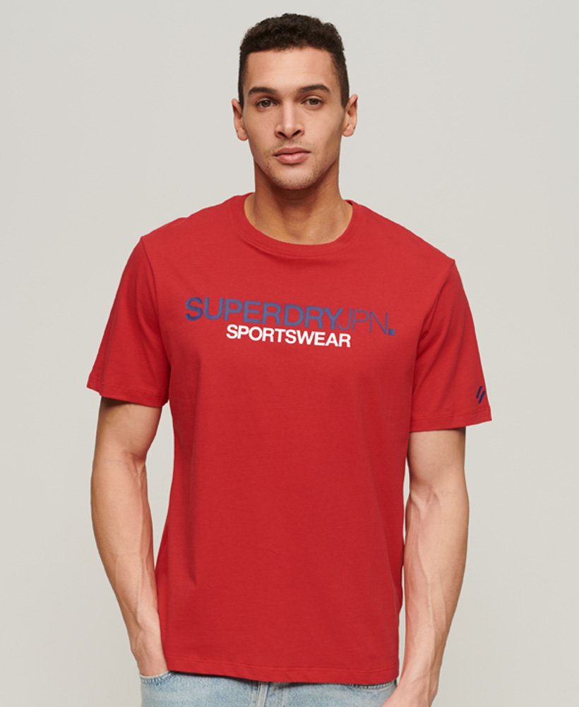 sportief t-shirt in rebel red