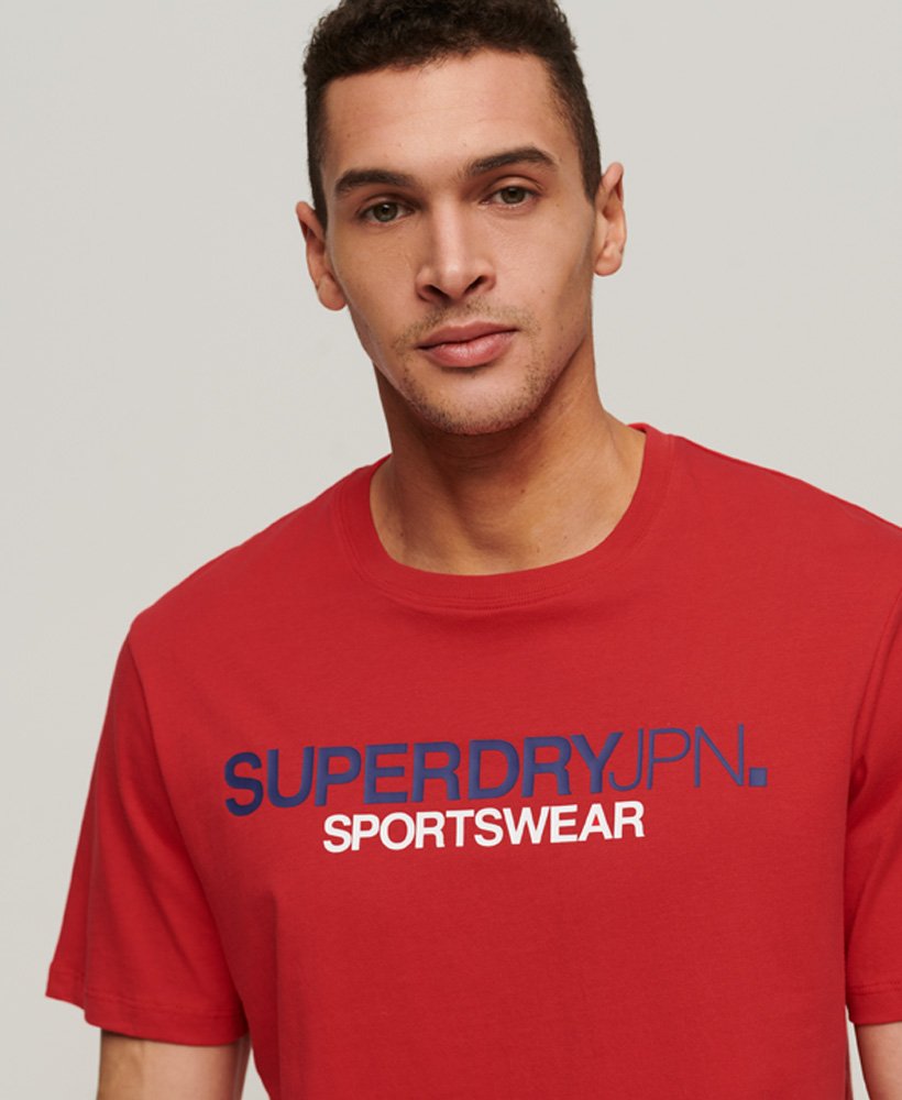 sportief t-shirt in rebel red