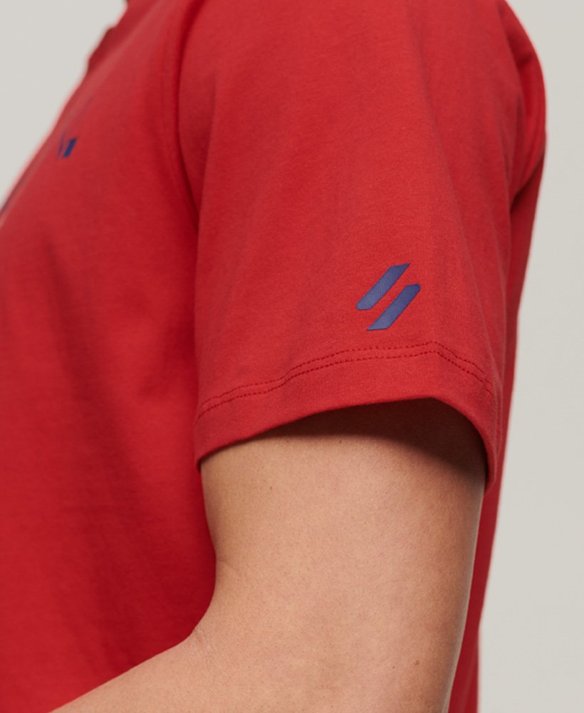 sportief t-shirt in rebel red