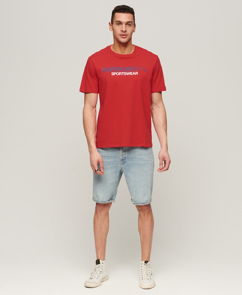 sportief t-shirt in rebel red