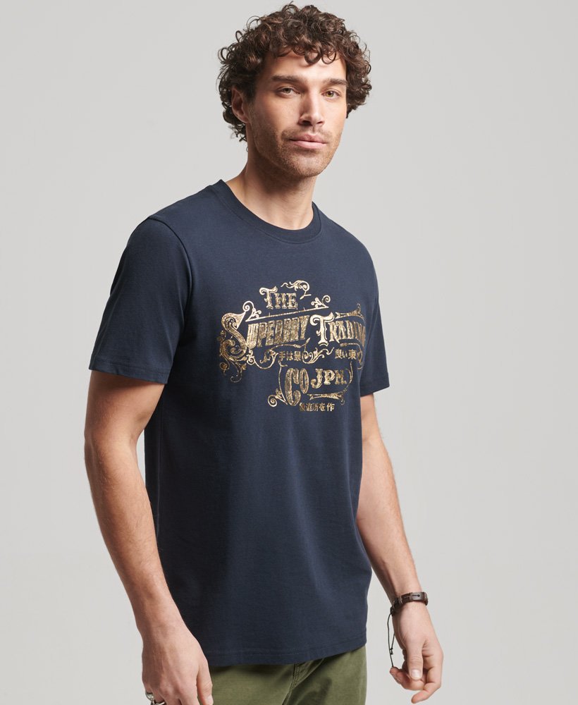 vernieuwd klassiek t-shirt in eclipse navy