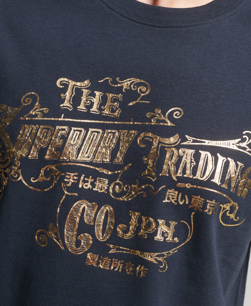 vernieuwd klassiek t-shirt in eclipse navy
