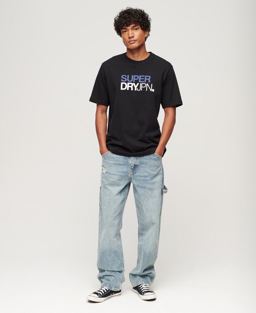 oversized t-shirt met logo-opdruk in zwart