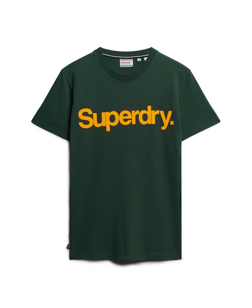 core logo classic t-shirt in academy dark green