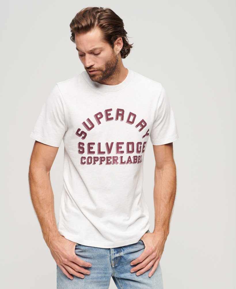 copper label workwear t-shirt in lightning grey grindle