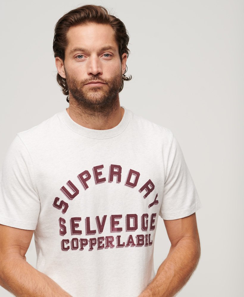 copper label workwear t-shirt in lightning grey grindle