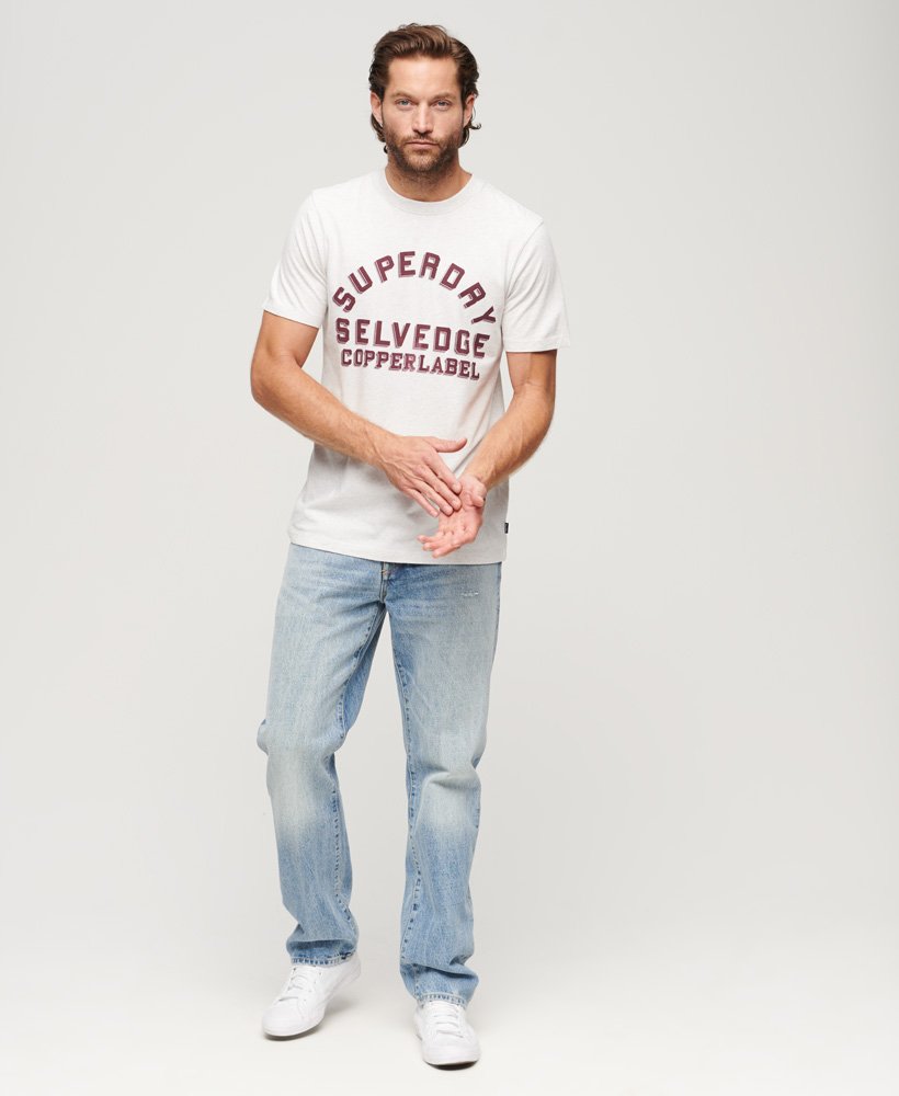 copper label workwear t-shirt in lightning grey grindle